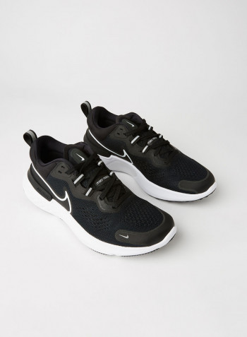 React Miler 2 Running Shoes Black/White/Smoke Grey