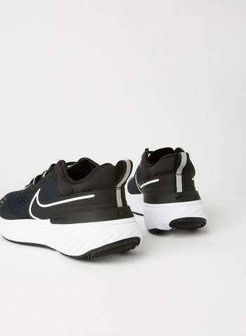 React Miler 2 Running Shoes Black/White/Smoke Grey