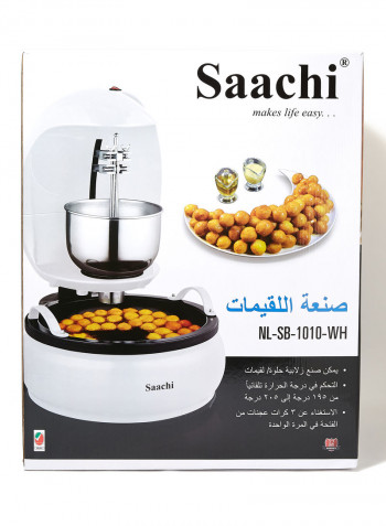 ماكينة صنع اللقيمات/الزلابية مع خزان من الستانلس ستيل للعجين