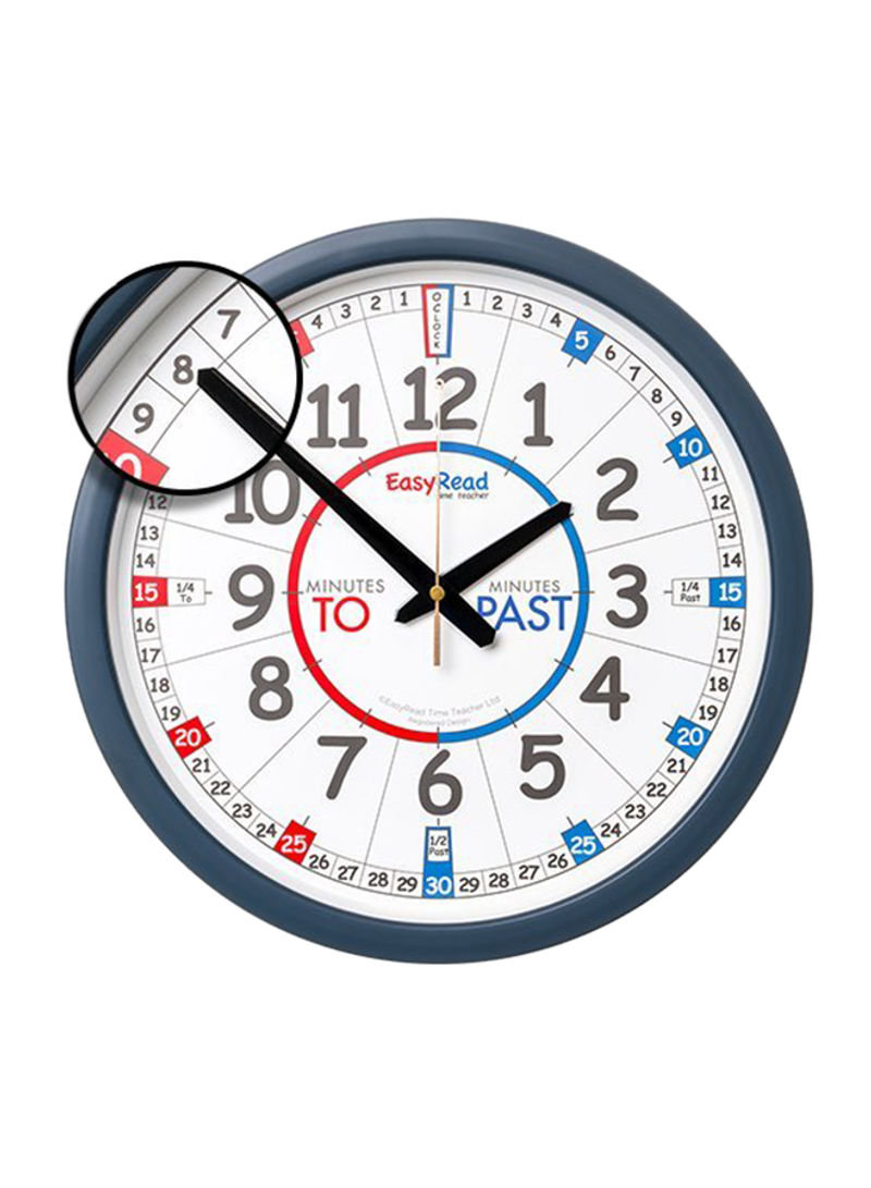 EasyRead Time Teacher Children's Wall Clock with simple 3-Step Teaching System  For Ages 5-12