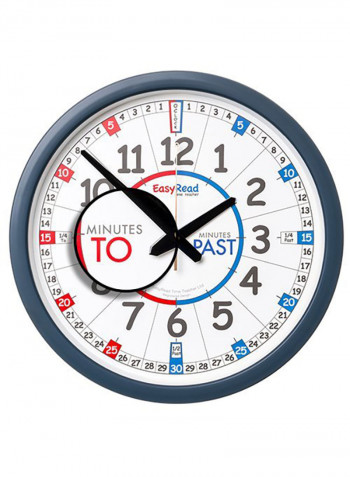 EasyRead Time Teacher Children's Wall Clock with simple 3-Step Teaching System  For Ages 5-12