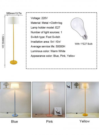 Foot Switch Floor Lamp Blue 38 x 38 x 35centimeter