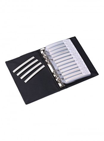 Sample Book 0201 0402 0603 0805 1206 Capacitor Kit SMD SMT Chip Capacitor 19.0x13.0x3.0cm multicolor
