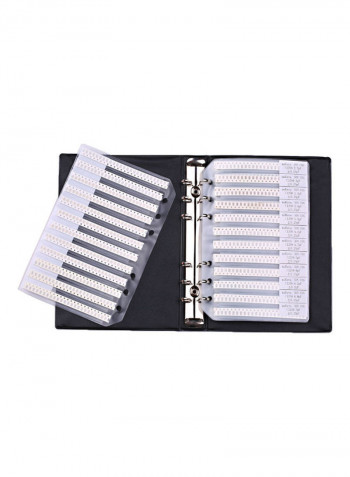Sample Book 0201 0402 0603 0805 1206 Capacitor Kit SMD SMT Chip Capacitor 19.0x13.0x3.0cm multicolor
