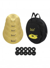10-Piece Ride Cymbals with Carry Bag