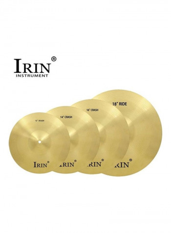 10-Piece Ride Cymbals with Carry Bag
