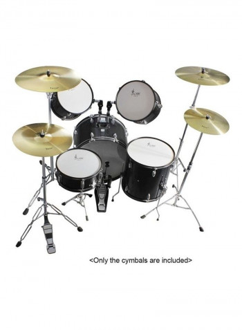 10-Piece Ride Cymbals with Carry Bag