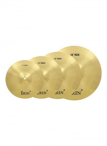 10-Piece Ride Cymbals with Carry Bag