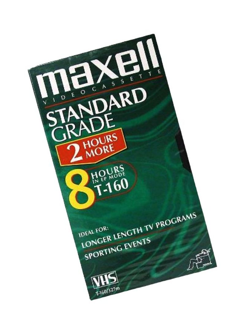 10-Piece Standard Grade T-160 VHS Video Tape Set SG_B009X22180_US Green/White/Yellow