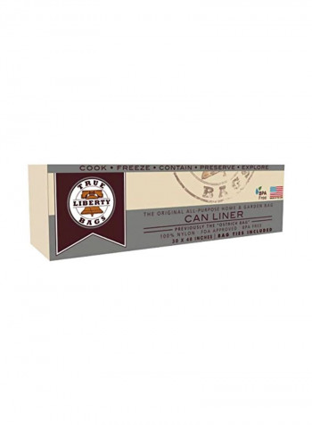 25-Piece Can Liners Clear 30x48inch