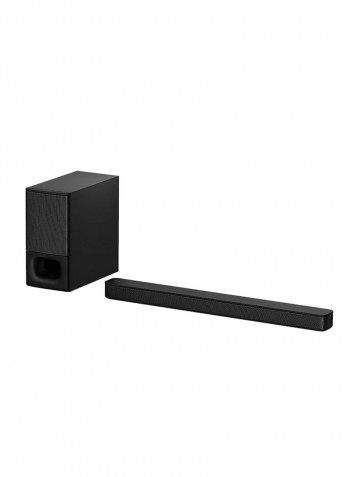 2.1 Channel Soundbar With Wireless Subwoofer Home Theater Surround Sound Speaker System HT-S350 Black