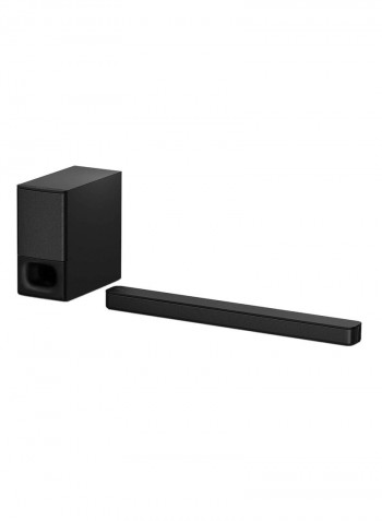 2.1 Channel Soundbar With Wireless Subwoofer Home Theater Surround Sound Speaker System HT-S350 Black