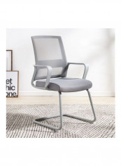 Comfortable Simple Chair with Wraparound Belt Grey