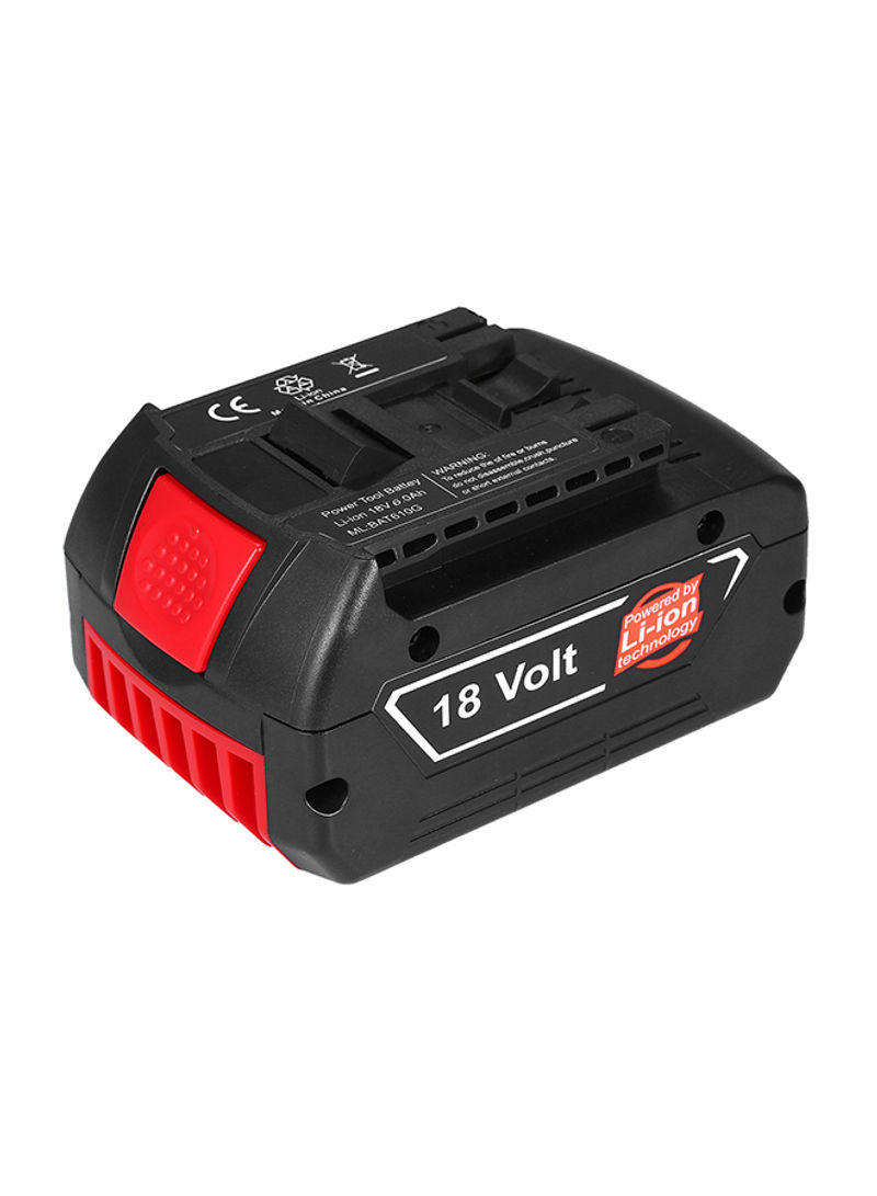 Lithium Rechargeable Battery Black/Red