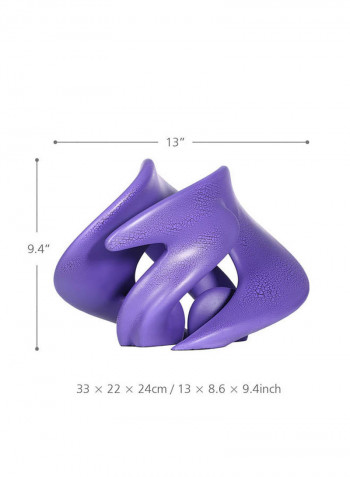 Following Abstract Resin Sculpture Purple 2836g