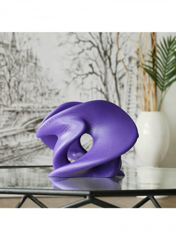 Following Abstract Resin Sculpture Purple 2836g