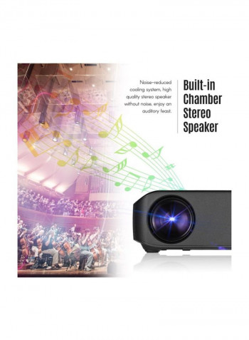 LED Video Projector Black