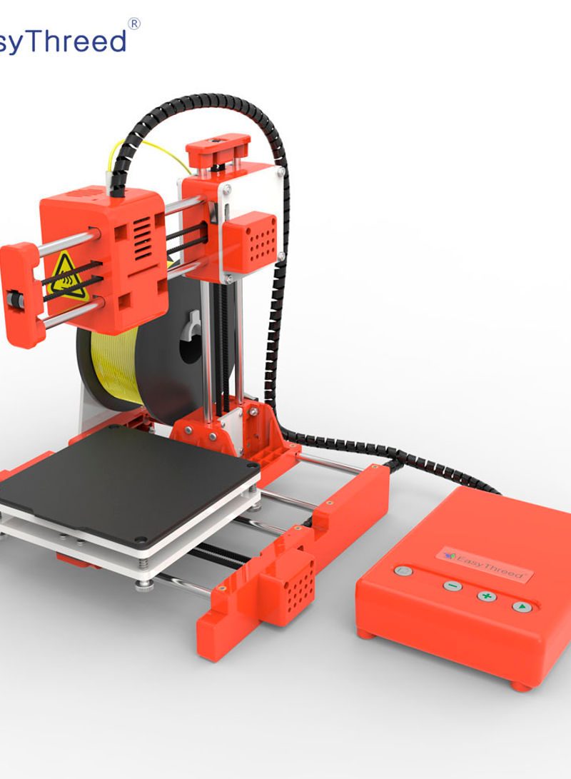 Mini Desktop Children 3D Printer For Beginners 26.00*14.00*26.00cm Orange