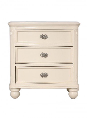 Melissa Wooden Nightstand Gold 61x43x65cm