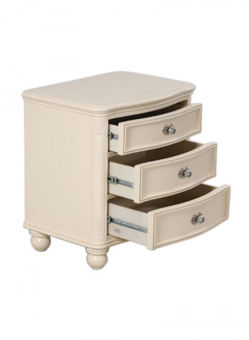 Melissa Wooden Nightstand Gold 61x43x65cm