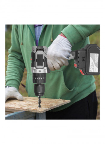 21V Cordless Drill With Plastic Tool Box Multicolour