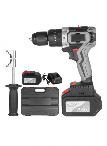 21V Cordless Drill With Plastic Tool Box Multicolour