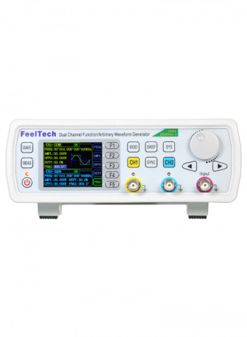 Dual-Channel Signal Generator Frequency Meter White