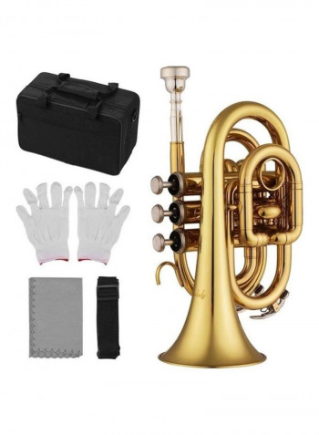 Mini Pocket Trumpet With Accessories