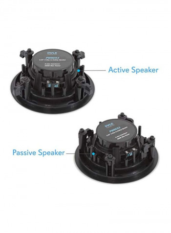 Ceiling And Wall Mount Speaker B07G7QBFLZ Black/White