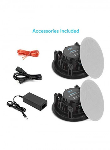 Ceiling And Wall Mount Speaker B07G7QBFLZ Black/White