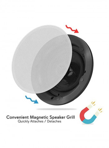 Ceiling And Wall Mount Speaker B07G7QBFLZ Black/White