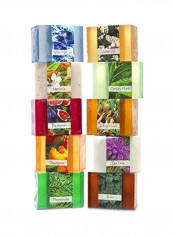 10-Piece Full Bloom Vegetable Glycerin Bar Soap 4.5ounce
