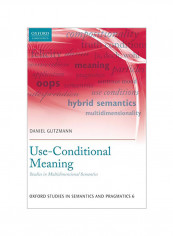 Use-Conditional Meaning : Studies In Multidimensional Semantics Hardcover