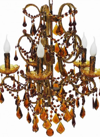 Tentacle Chandelier Brown/Gold 55x65centimeter