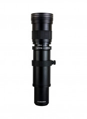 High Grade 420-1600mm f/8.3 Telephoto Zoom Lens Black