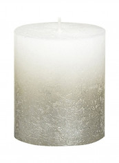 6-Piece Unscented Pillar Candle White