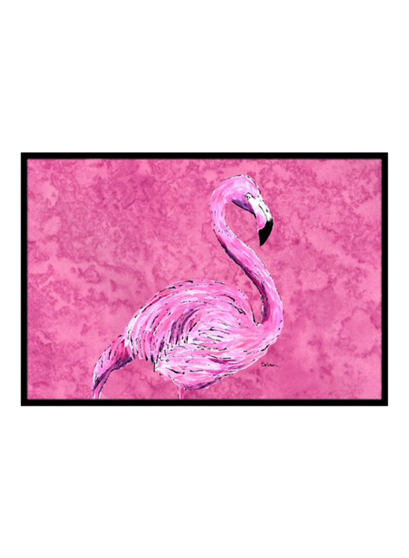 Flamingo Printed Doormat Multicolour