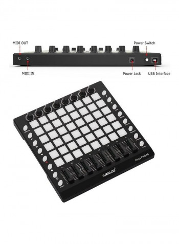 Portable USB Midi Drum Pad Controller