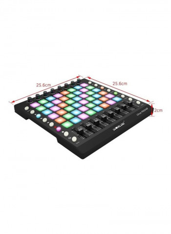 Portable USB Midi Drum Pad Controller