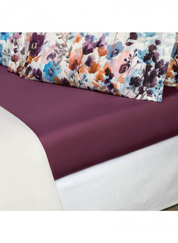 Anabel Fitted Sheet Rayon Purple 200x200centimeter