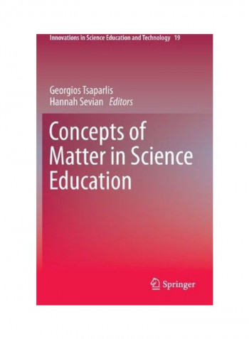 Concepts of Matter in Science Education Hardcover English by Georgios Tsaparlis