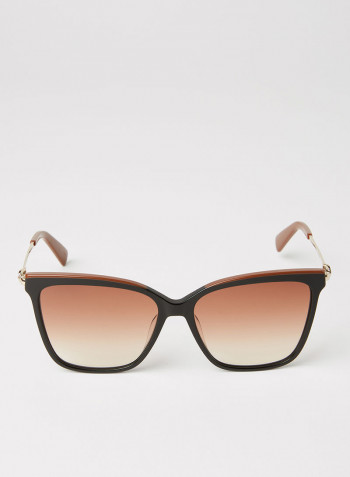 Women's Rectangular Sunglasses - Lens Size: 56 mm