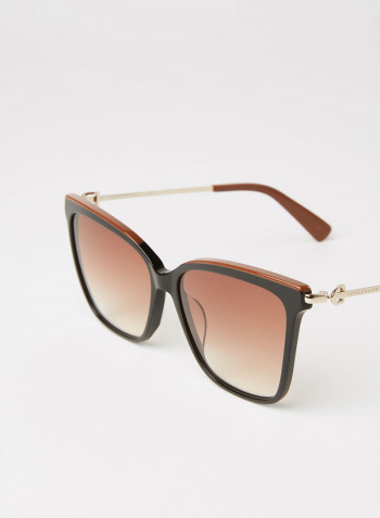 Women's Rectangular Sunglasses - Lens Size: 56 mm
