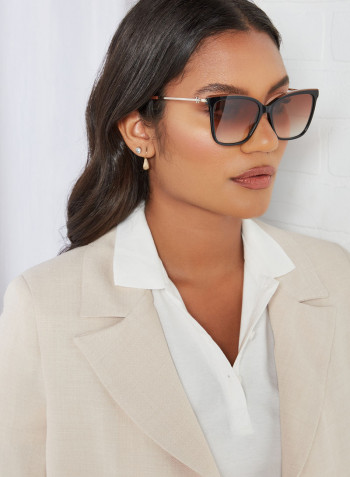 Women's Rectangular Sunglasses - Lens Size: 56 mm