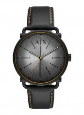 Men's Rocco Water Resistance Leather Analog Watch AX2904