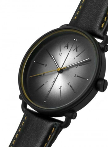 Men's Rocco Water Resistance Leather Analog Watch AX2904