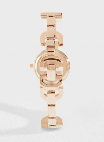 Women's Stainless Steel Round Analog Wrist Watch