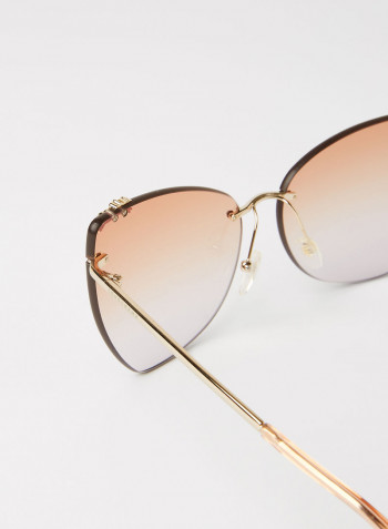 Women's Logo Detailed Sunglasses - Lens Size: 60 mm
