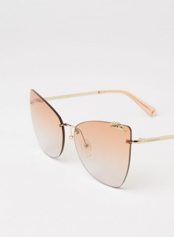 Women's Logo Detailed Sunglasses - Lens Size: 60 mm