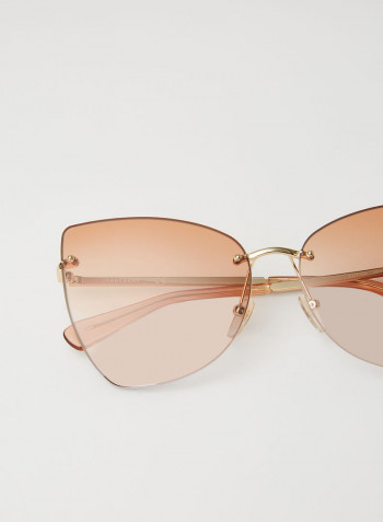 Women's Logo Detailed Sunglasses - Lens Size: 60 mm